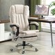 image 2 of Vinsetto 6-Point Vibrating Heat Massage Chair w/ Microfibre Charcoal Grey