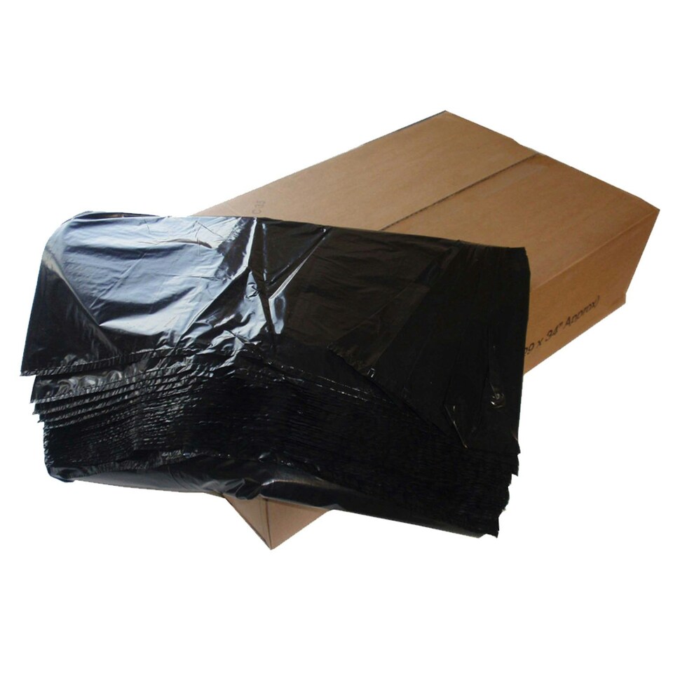 image 1 of 400 x Strong Black 18x29x33" Rubbish Waste Refuse Sacks Ideal For All Kinds Of Bins & House Removal Black