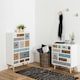 image 5 of Thais White Shabby Chic Multi Coloured 13 Drawer Chest