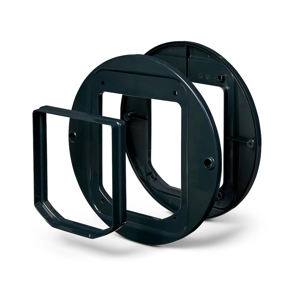 image 1 of Cat Mate Cat Flap Adapter Kit for Walls and Glass Panels – Dark Grey (361G)