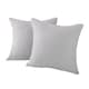 image 1 of Two Pack Waffle Cushion Covers 65 x 65cm - 100% Cotton Silver | Dove Grey