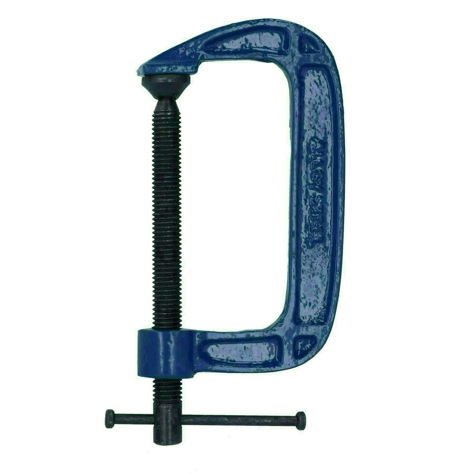 image 1 of 4 Inch (100mm) Cast Iron Screw G Clamp Fastener Holder Support vice Clamping 6pc