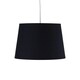 image 2 of Black Cotton 28cm Tapered Cylinder Pendant or Lamp Shade Black