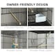 image 5 of PawHut Two-Tier Bird Cage on Wheels w/ Stand, for Canaries