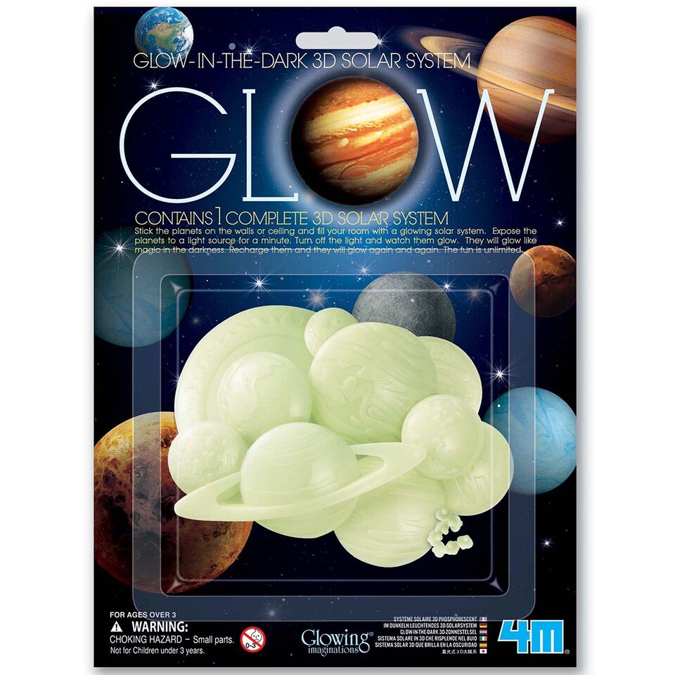 image 1 of Glow-In-The-Dark 3D Solar System