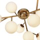 image 4 of Maytoni Dallas Modern 12 Light Globe Ceiling Light Gold, Cognac Shade, G9