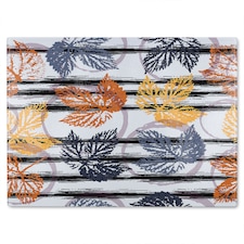 Cute Autumn Leaves Glass Chopping Board | Multi