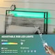 image 3 of HOMCOM LED Single Bed Frame with Charging Station, 90 x 190cm, Cement Grey