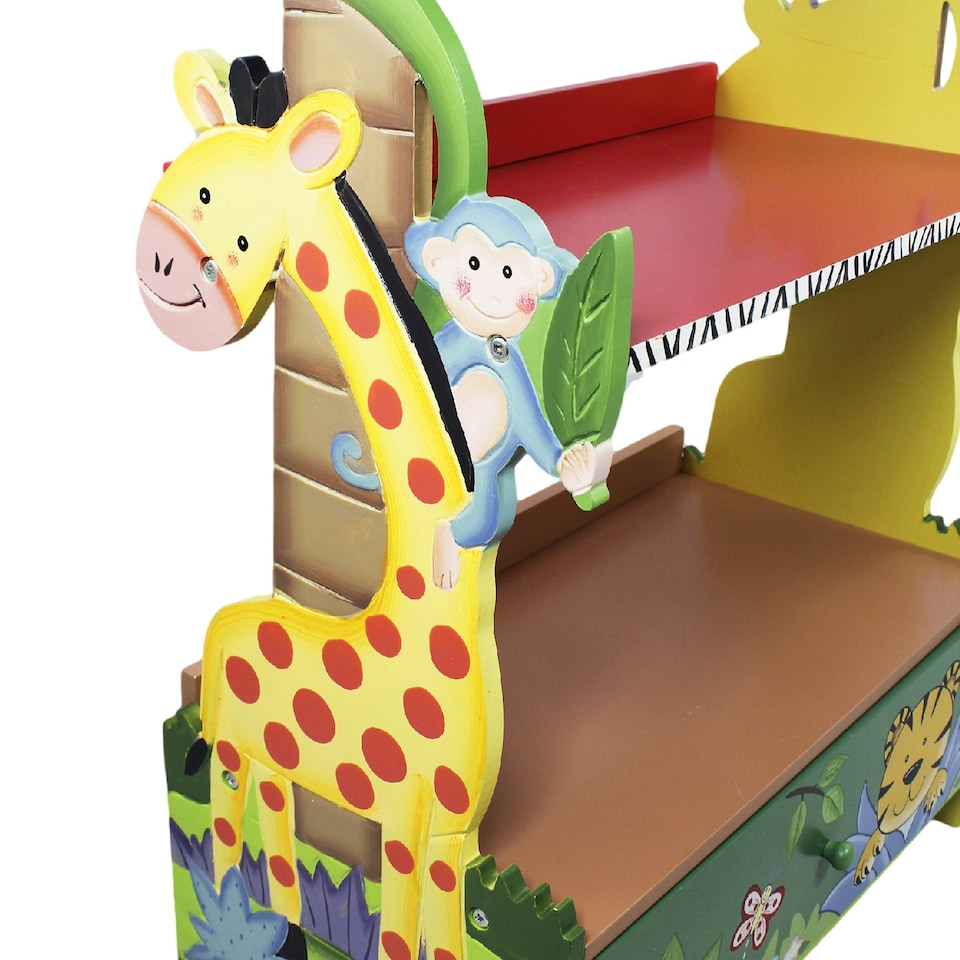 image 1 of Teamson Kids Sunny Safari Bookshelf Toy Furniture