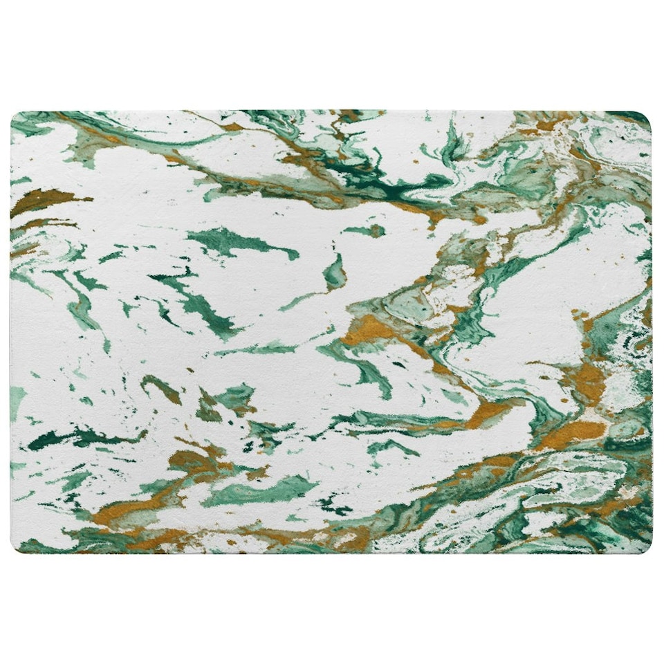 image 1 of Green & Golden Marble (Rug) Multi | Large: 140x200cm
