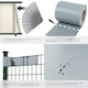 image 5 of Privacy Film - double-sided print, opaque and tear-resistant, fastening clips included | Grey | grey | 7000 x 19 x 0,04 cm | 1