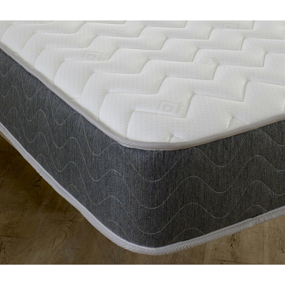 image 1 of WaveFlex Hybrid Mattress - 18cm Deep Breathable Cooltouch+ Sleep Surface Grey | Double
