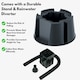 image 7 of Water Butt Kit with Tap, Diverter & Bio Cleaner –  Rainwater Collector for Garden, Balcony & Terrace – Durable Plastic Water Storage Tank | Black | 210L