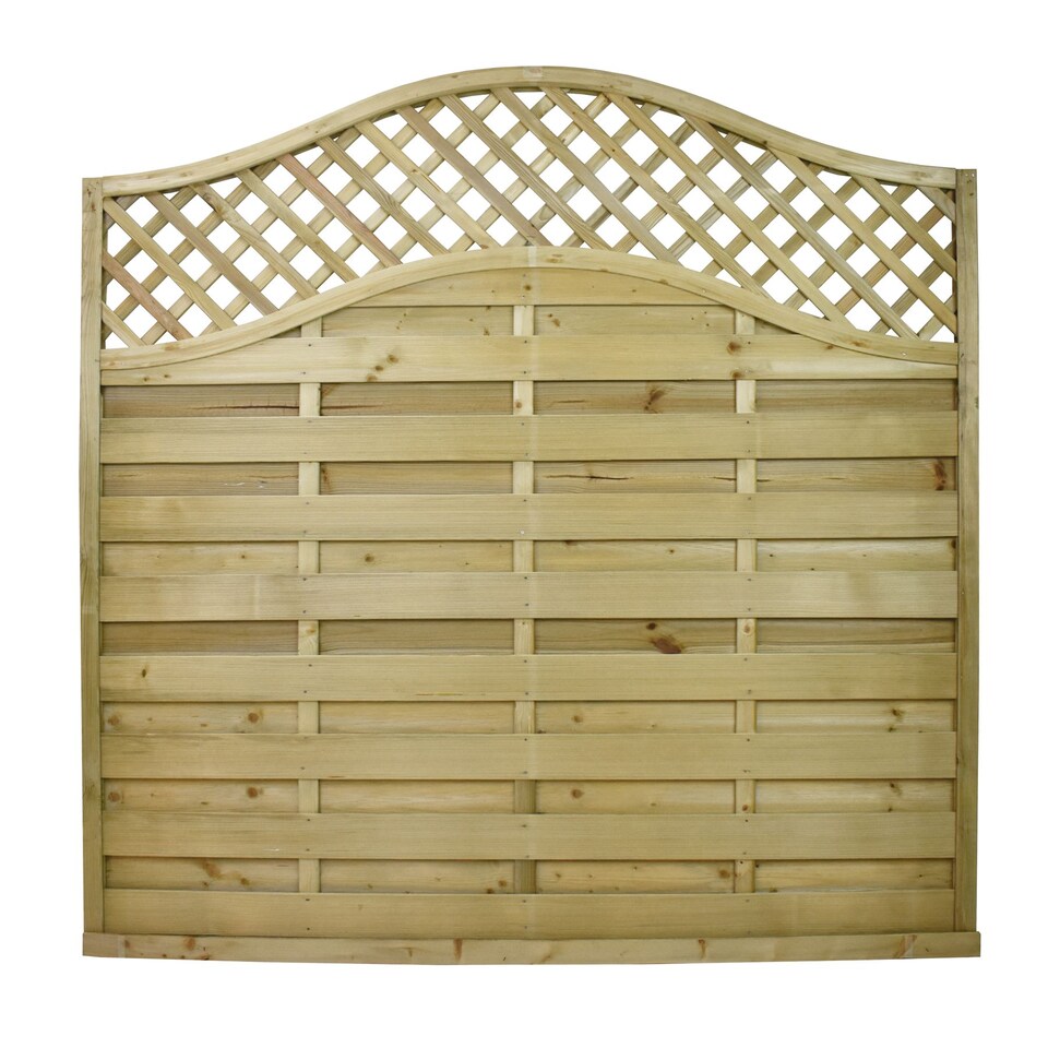 image 1 of Snowdon Timber Omega Lattice Top Fence Panel 3 Pack (H) 1.8m (W) 1.8m