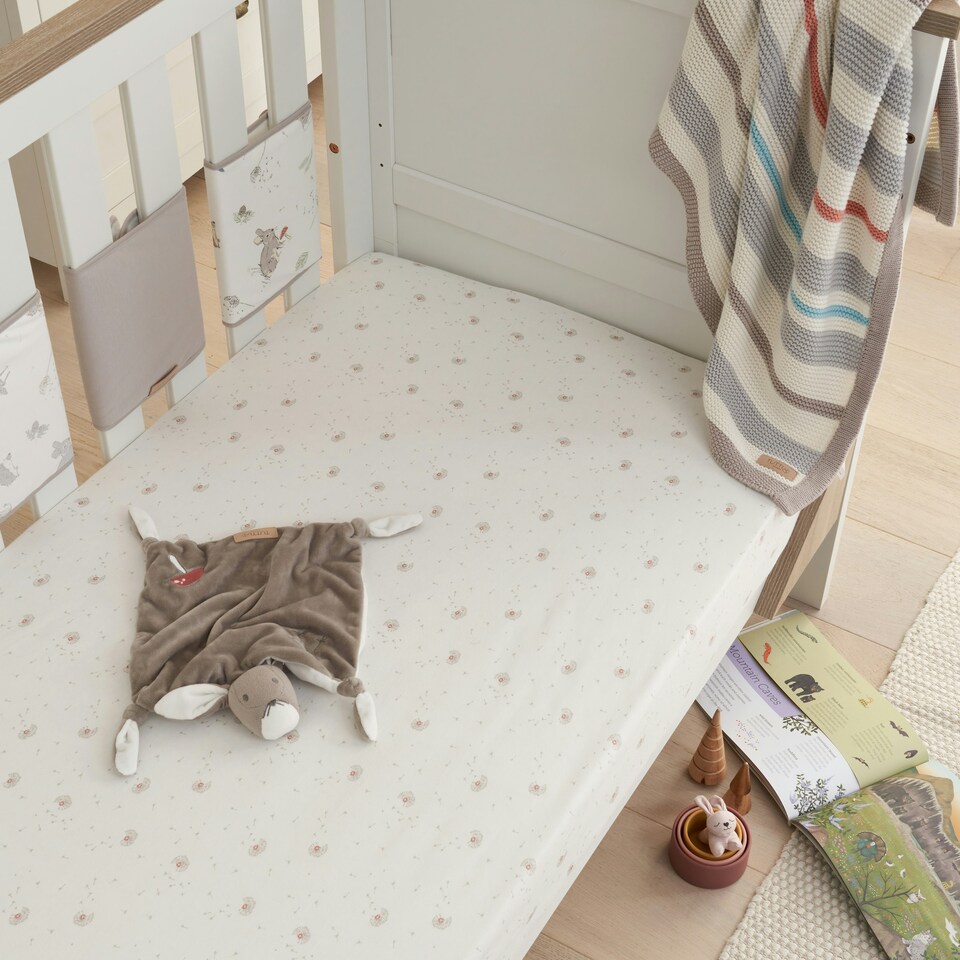image 1 of Tutti Bambini Cot Bed Fitted Sheets 2pk - Cocoon