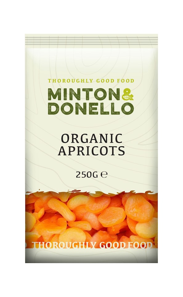 image 1 of Minton & Donello Organic Apricots 6 x 250g