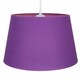 image 2 of Traditional 30cm Purple Linen Fabric Drum Table/Pendant Shade 60w Maximum | Purple | 12"