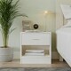 image 3 of 1-Drawer Wooden Bedside Cabinet Brown | Colour: Antique Oak