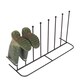 image 1 of Neo Steel Black Powder Coated Boot Rack - Holds 4 Pairs Black