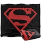 image 1 of Superman Contrast Logo Blanket - Multicoloured - One Size