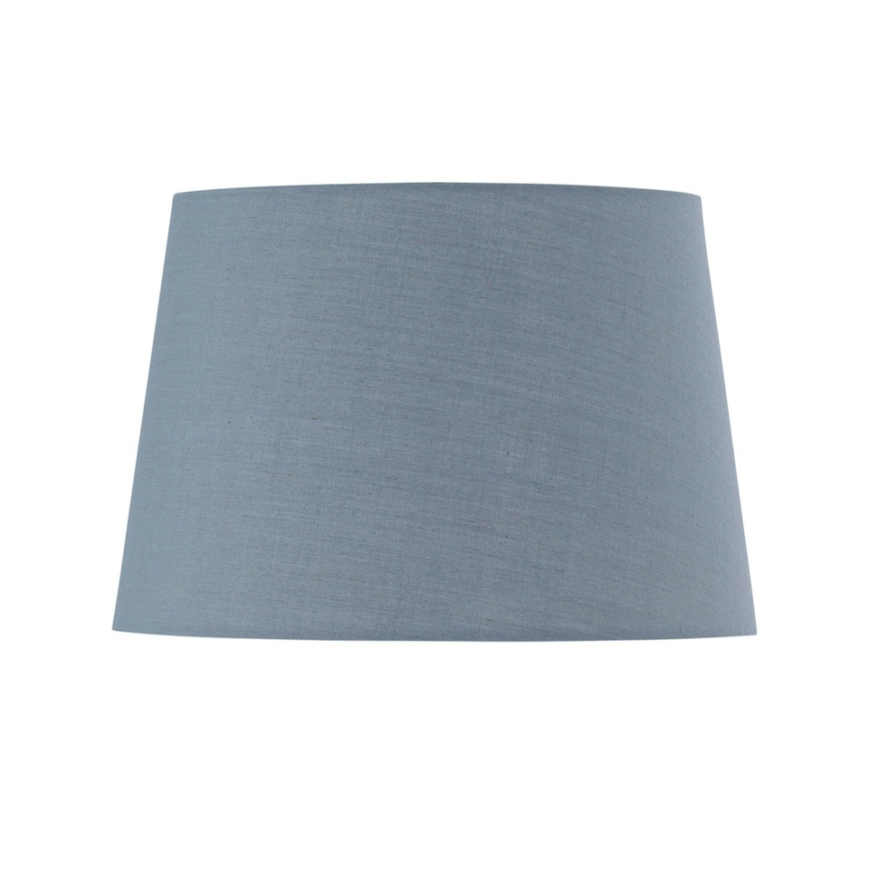 image 1 of First Choice Lighting Set of 2 Tripod Table Lamps with Grey Cotton Fabric Shades Chrome | Grey