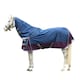 image 1 of Hy DefenceX System Detachable Neck Waterproof Horse Turnout Rug - Navy/Purple - 5´ 6"