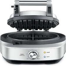 Sage The No-Mess Waffle Maker, With Non-Stick Surface, No Mess Moat & Browning Control - Brushed Stainless Steel