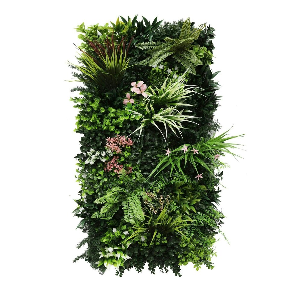 image 1 of True Products Combo Set of 3 Premium Artificial Living Wall Green Plant Panel 1m x 50cm Florence A B C