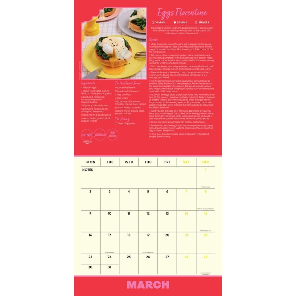 image 1 of PINCH OF NOM 2026 SQUARE CALENDAR