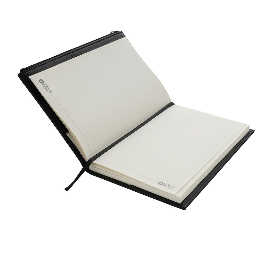 image 1 of Swiss Peak PU A5 Notebook - Black - One Size