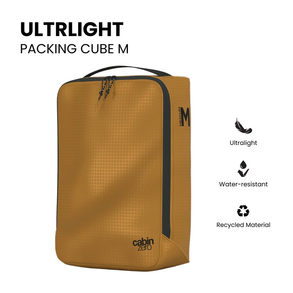 image 1 of CabinZero Ultralight Packing Cube (Medium), Lightweight Travel Organizer | Orange | ORANGE CHILL