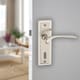image 2 of Satin Nickel URFIC Como Dual Lever Door Handles | Multi | Keyhole | 6