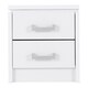 image 3 of Charles 2 Drawer Bedside - L40 x W44 x H48 cm - White
