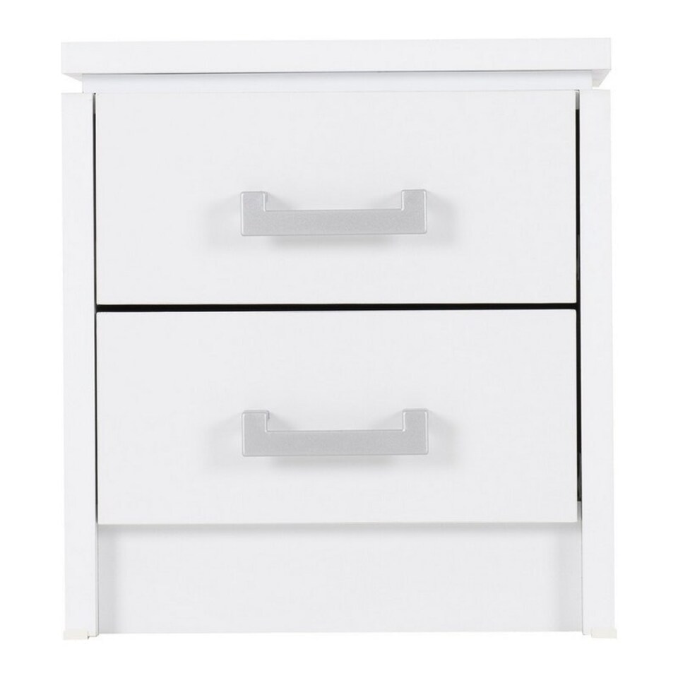 image 1 of Charles 2 Drawer Bedside - L40 x W44 x H48 cm - White