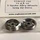 image 2 of Staffs Slot Cars 5 Spoke Grey Alloy Wheels Air Rims 15.8 x 10 mm x2 STAFFS 152