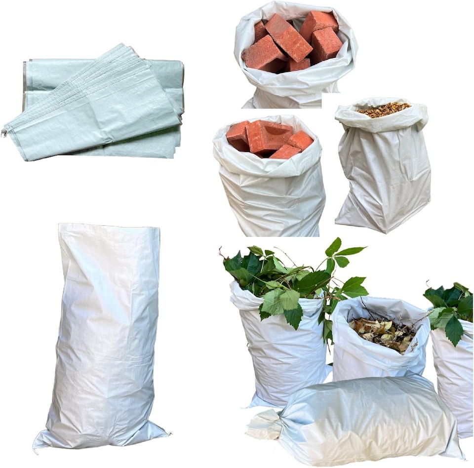 image 1 of S&d, Rubble bag Sacks waste bag sand bag garden waste bags heavy duty (5 Bags, 50cm x 75cm)