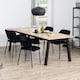 image 4 of Lima Dining Chair with Armrest in Black Set of 2
