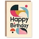 image 1 of Minimalist Artistic Colours Shapes Birthday Card