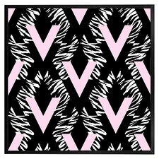 Geometric animal print (Picutre Frame) Black | XL