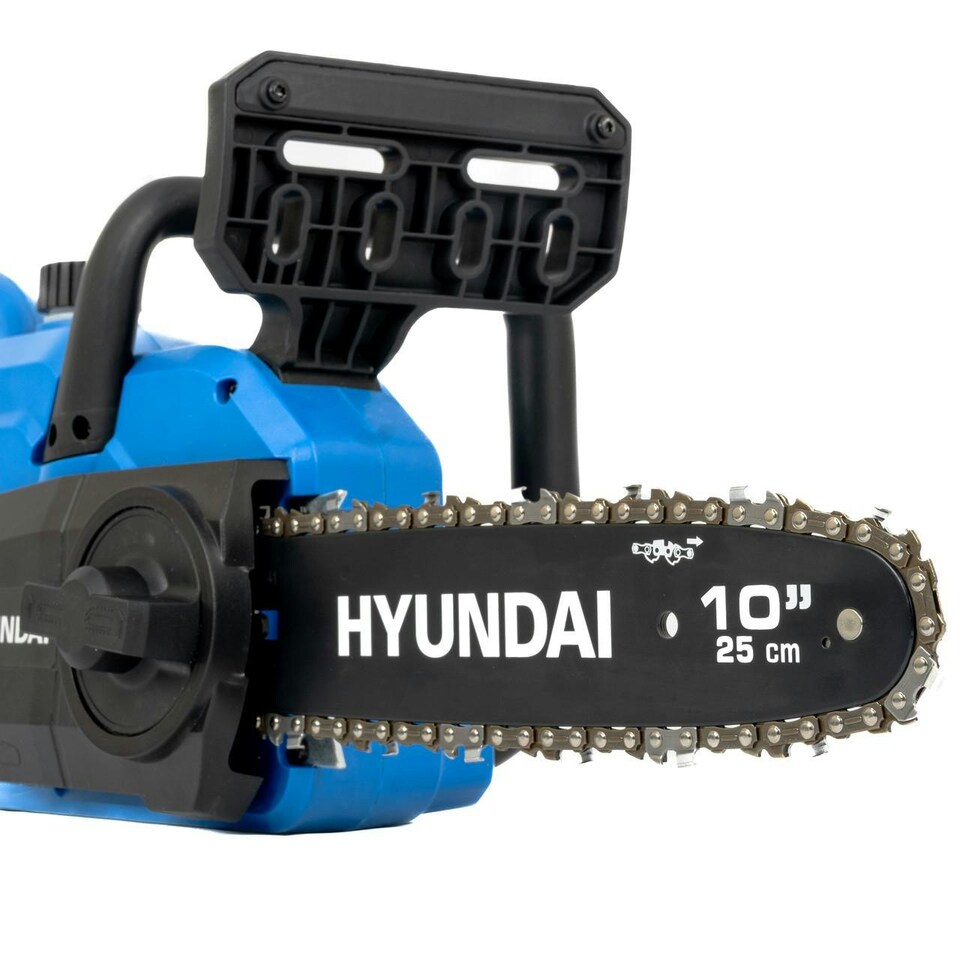 image 1 of Hyundai 10'' 25cm Cordless Chainsaw 20V Li-Ion 4Ah Battery and Charger | HY20CCS10