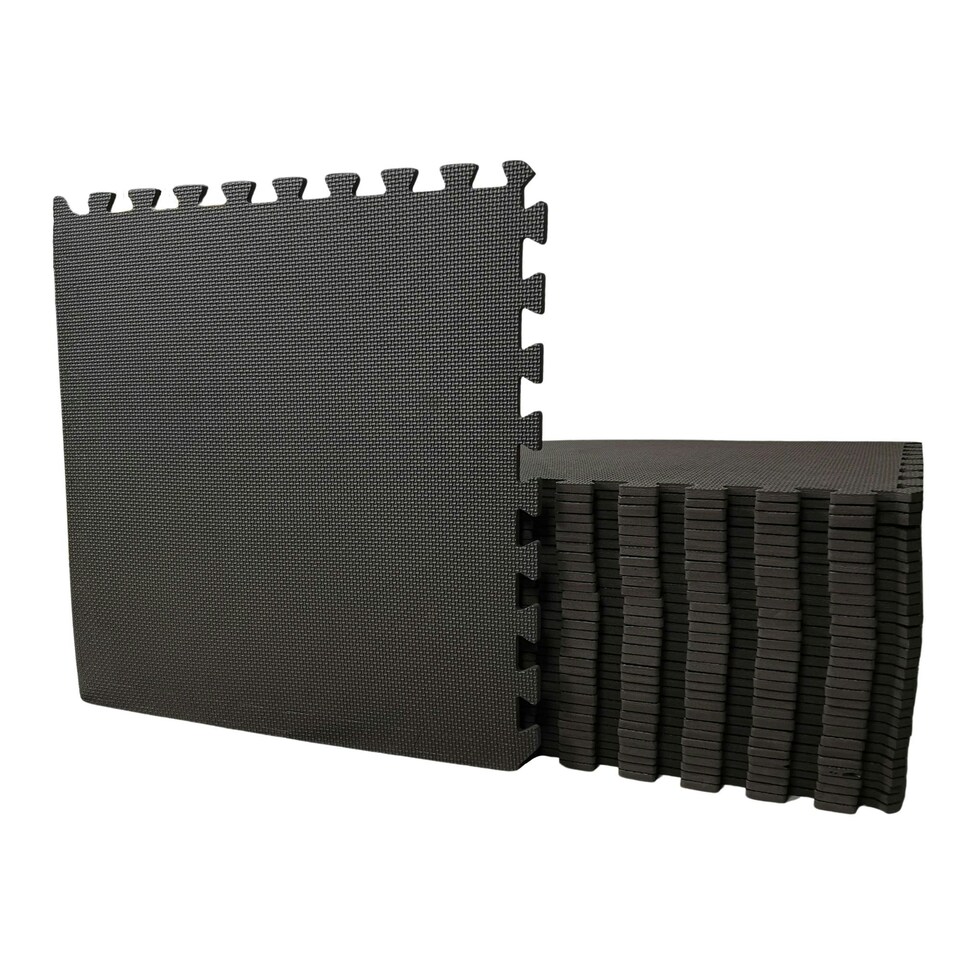 image 1 of Samuel Alexander 12 Piece EVA Floor Protective Foam Tiles / Mats 60x60cm Each  - Set Covers 4.32 sqm (46.5 sqft)