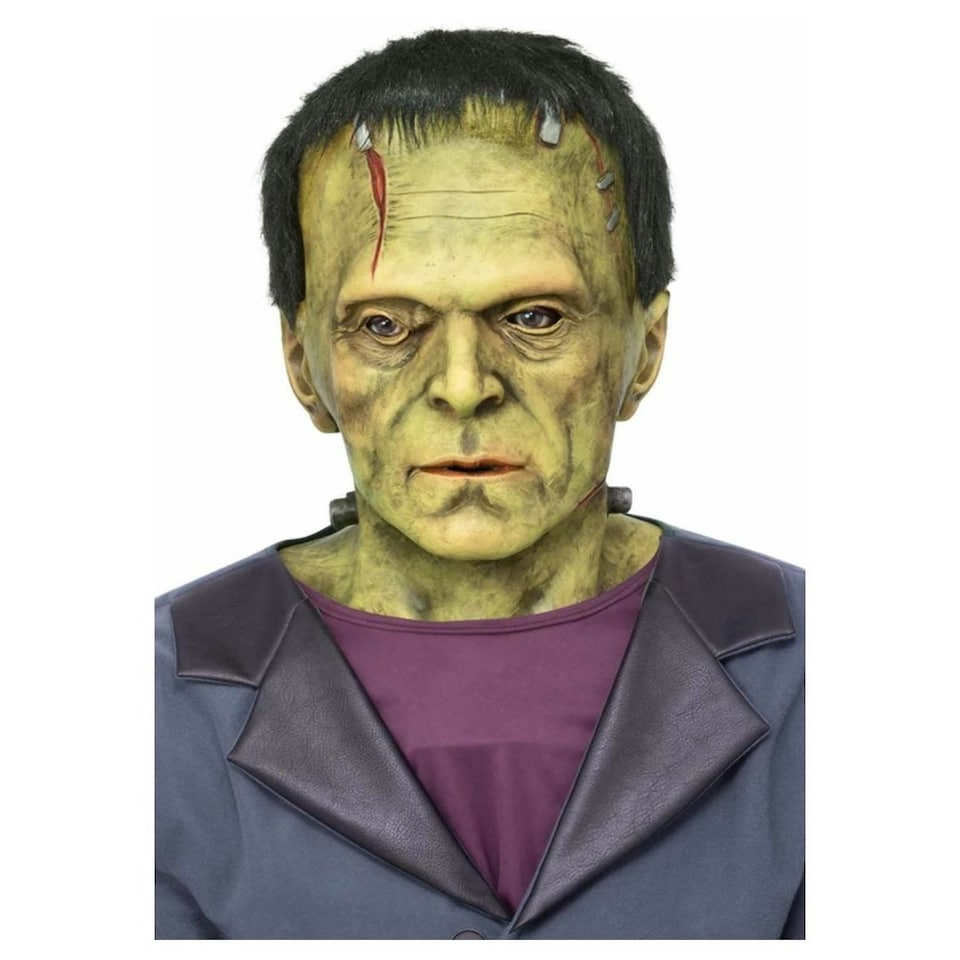 image 1 of Universal Monsters Unisex Adult Frankenstein Latex Mask - Green - One Size | Multi | One Size