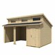 image 2 of Hawaii-Log Cabin, Wooden Garden Room, Timber Summerhouse, Home Office - L820 x W579.6 x H321.5 cm Brown