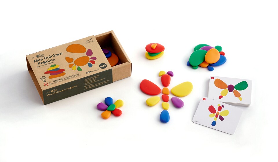 image 1 of Busy Play® Mini Rainbow Pebbles