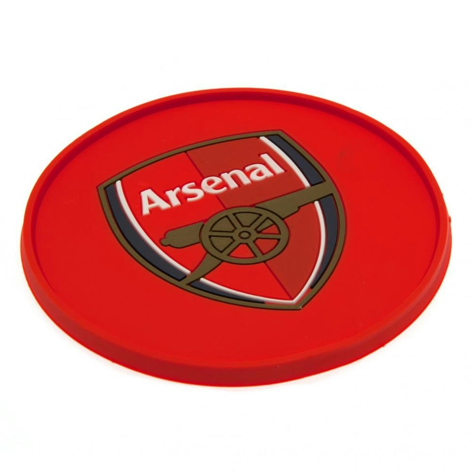 image 1 of Arsenal FC Silicone Coaster - Red - One Size