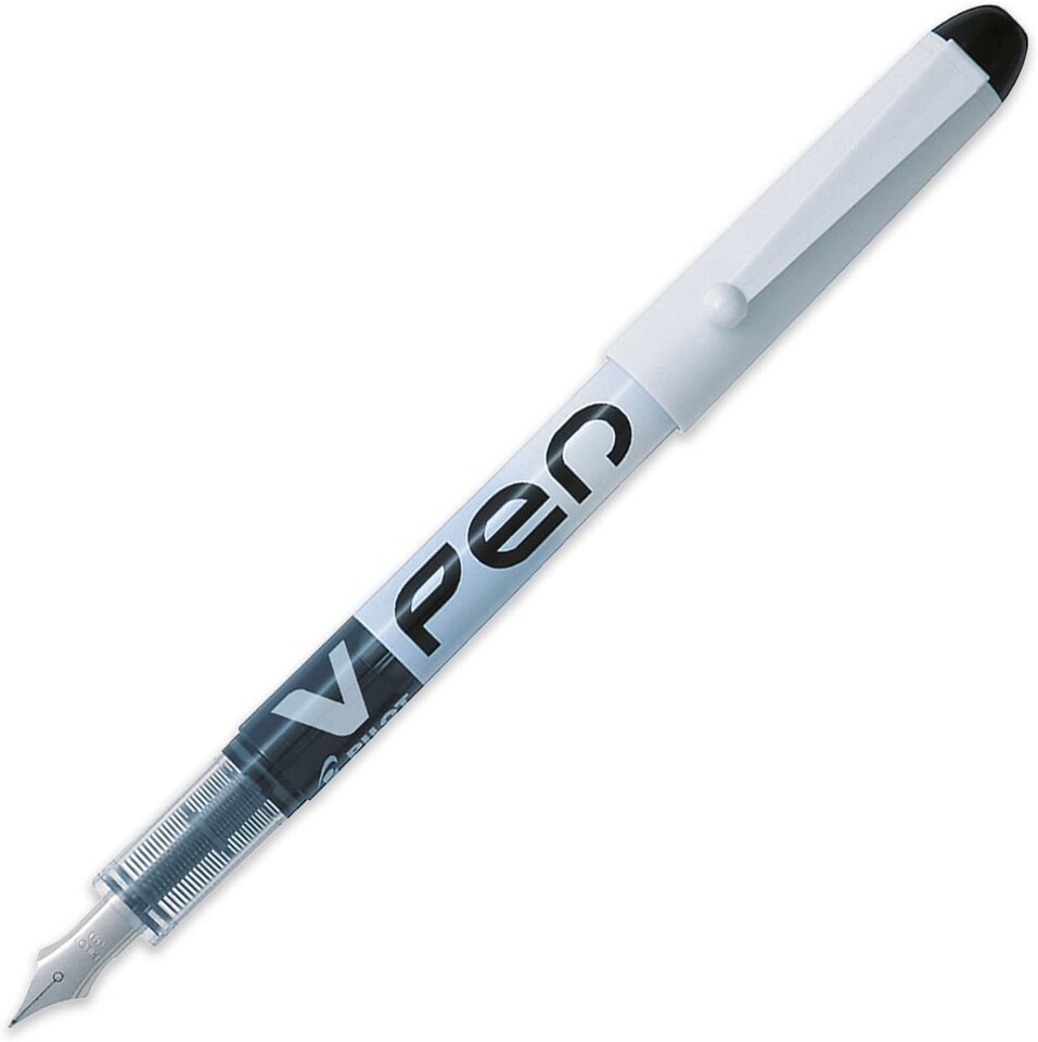 image 1 of PILOT V Pen Erasable Disposable Fountain Pen 0.58mm Pack of 12