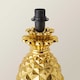 image 4 of ValueLights Contemporary Pineapple Design Gold Effect Table Lamp Base