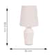 image 2 of ValueLights Arlo Pair of Rose Pink Ceramic Table Lamps with Pink Shades and LED Bulbs | Pink