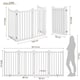 image 3 of Yaheetech 4-Panel Pet Puppy Fence with Two Support Feet, 50 × 90.5 cm | White | Not provided