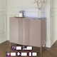 image 2 of Frank Olsen Iona Tall Sideboard Pink | Mulberry